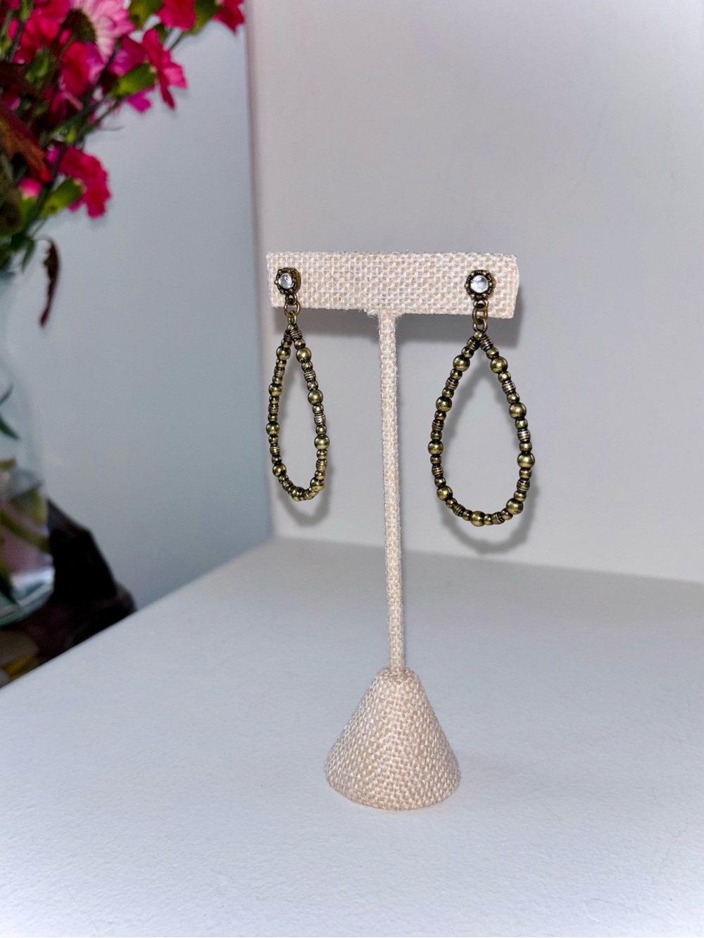 🧨SALE 4th OF JULY🧨 Lia Sophia Rustic Modern Dangle Earrings Earthy Minimalist